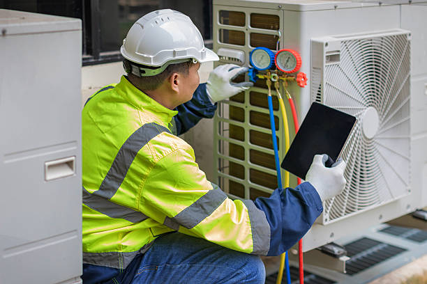 Professional Hvac technician working in Shirley, IN
